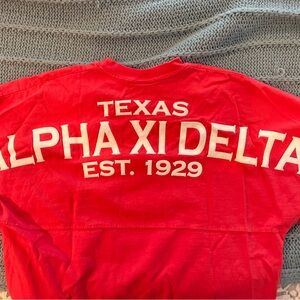 Alpha Xi Delta Red Spirit Women's Jersey Medium